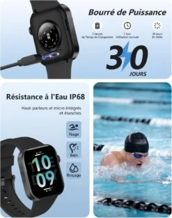 Montre Connectée Intelligente Sport -Monde Electronique Montre Connectee iPhone 15 etanche