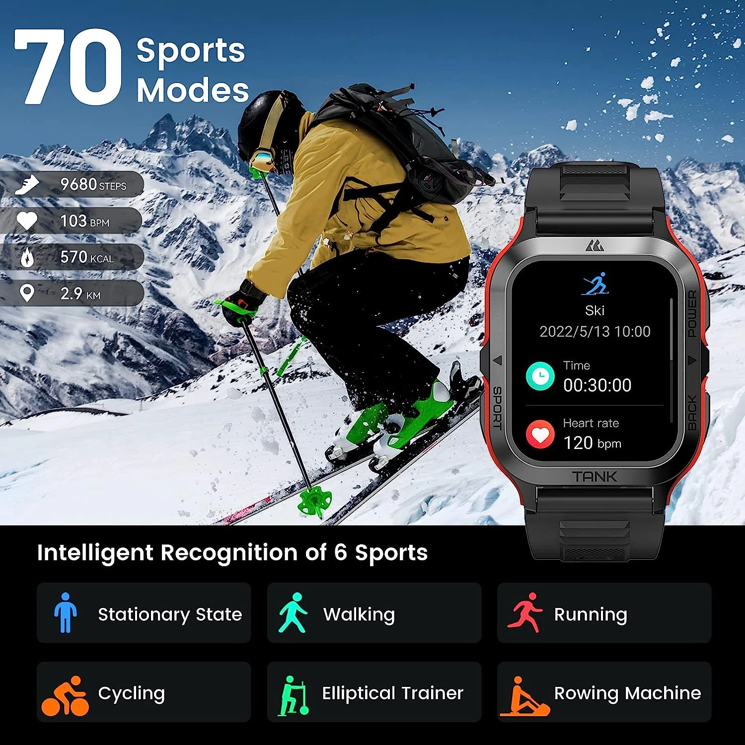 Montre Connectée IP69 8 Montre Connectée IP69 – Image 6