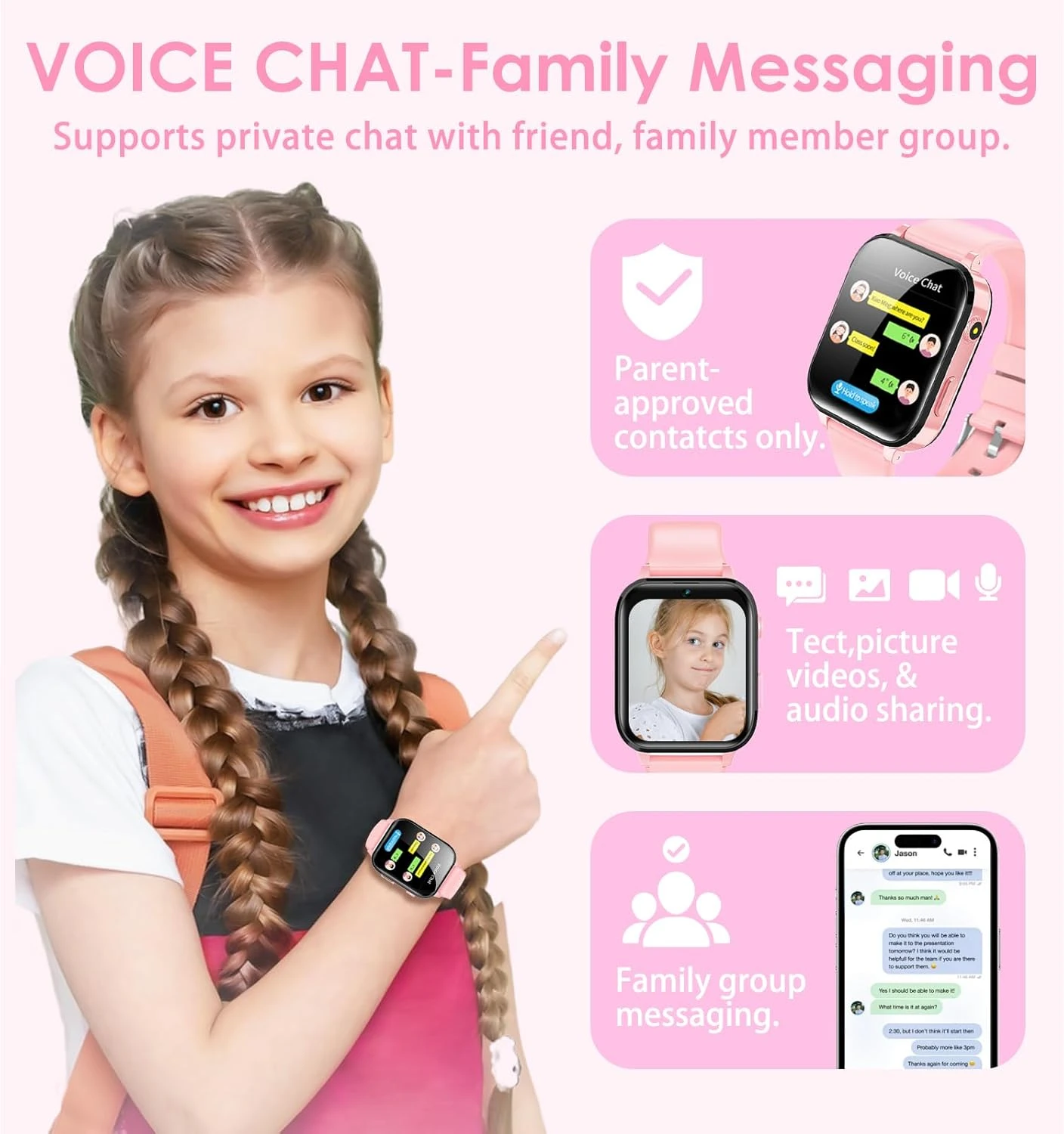 Montre GPS Pour Ado Fille 7 Montre GPS Pour Ado Fille – Image 5