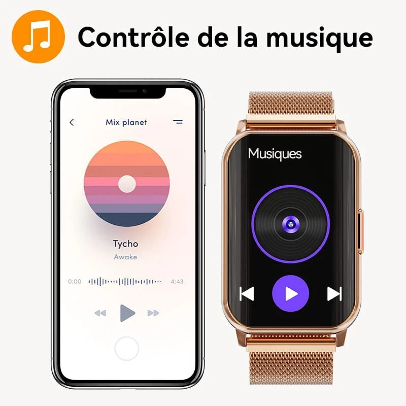 Montre Connectée Fille Avec Podomètre 4 Montre Connectée Fille Avec Podomètre – Image 2
