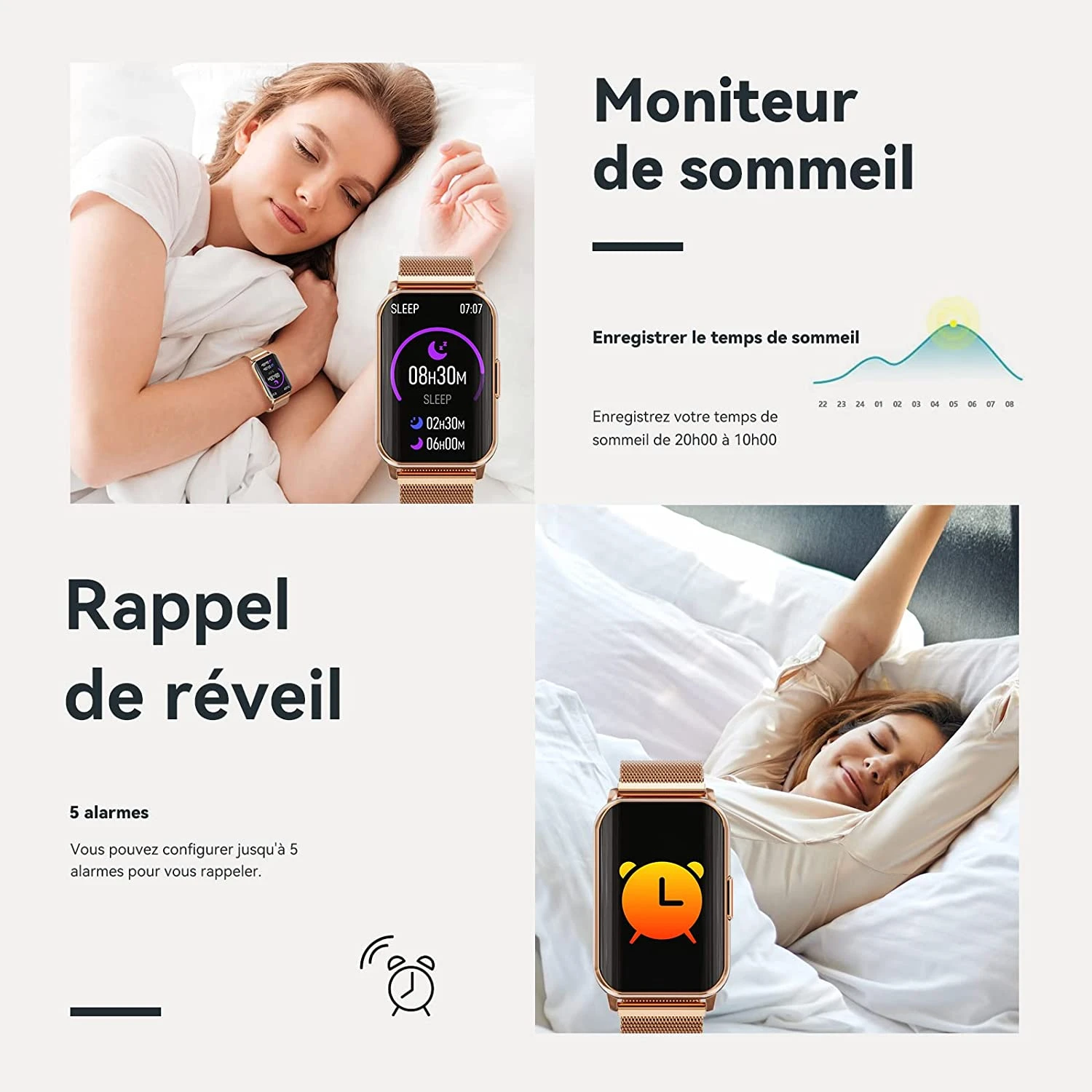 Montre Connectée Fille Avec Podomètre 6 Montre Connectée Fille Avec Podomètre – Image 4