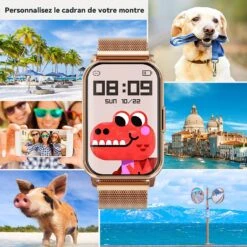 Montre Connectée Fille Avec Podomètre 17 Montre Connectée Fille Avec Podomètre -Monde Electronique Montre Pour Filles Connectee MingTaw style personnalisable