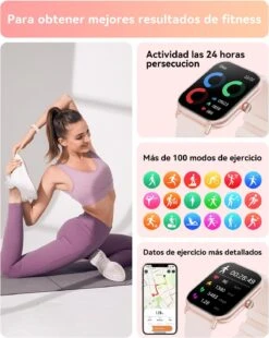 Montre Sport Femme Rose 1.85 Pouce -Monde Electronique Montre Sport Femme Rose 1.85 pouce modes sports