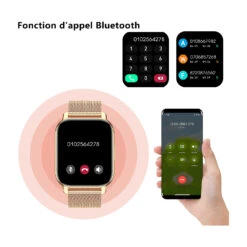 Montre Digitale Connectée Femme 8 Montre Digitale Connectée Femme -Monde Electronique Montre Sport Popglory pour femmes passer et repondre aux appels