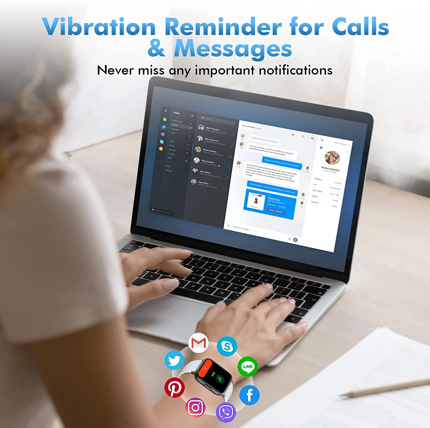 Montre Watch Adolescent Connectée 5 Montre Watch Adolescent Connectée – Image 3
