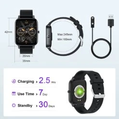 Montre Watch Connectée Adolescent Lama -Monde Electronique Montre Watch connectee Adolescent Lama autonomie et dimensions