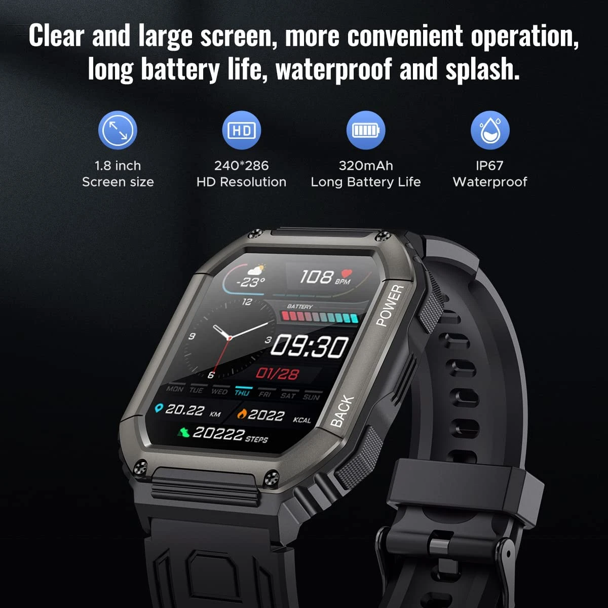 Montre Intelligente Adolescent Motsfit 8 Montre Intelligente Adolescent Motsfit – Image 6