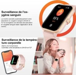 Montre Connectée Femme Avec Notification -Monde Electronique Montre cardio Blackview R3 Pro appel