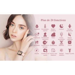 Montre Connectée Femme Avec Notification -Monde Electronique Montre cardio Blackview R3 Pro utilisations multiple