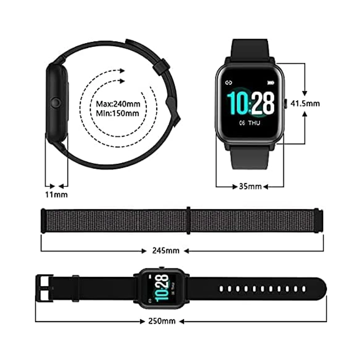 Montre Intelligente Adolescent Sportif 6 Montre Intelligente Adolescent Sportif – Image 4