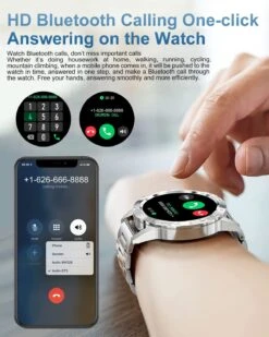 Montre Connectée Adolescent Argent -Monde Electronique Montre connectee Adolescent Argent appel bluetooth