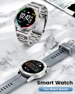 Montre Connectée Adolescent Argent -Monde Electronique Montre connectee Adolescent Argent bracelet silicone