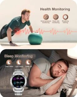 Montre Connectée Adolescent Argent -Monde Electronique Montre connectee Adolescent Argent moniteur de sante