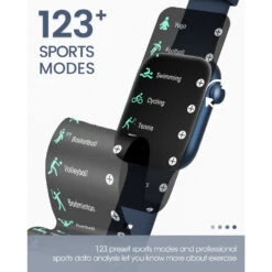 Montre Connectée Adolescent Bleu -Monde Electronique Montre connectee Adolescent Bleu 123 modes sportifs