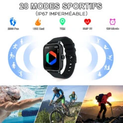 Montre Connectée Adolescent UriceShip -Monde Electronique Montre connectee Adolescent UriceShip mode sportif