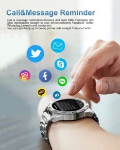 Montre Connectée Adolescent Capteur Optique -Monde Electronique Montre connectee Adolescent capteur optique appels et sms notifs