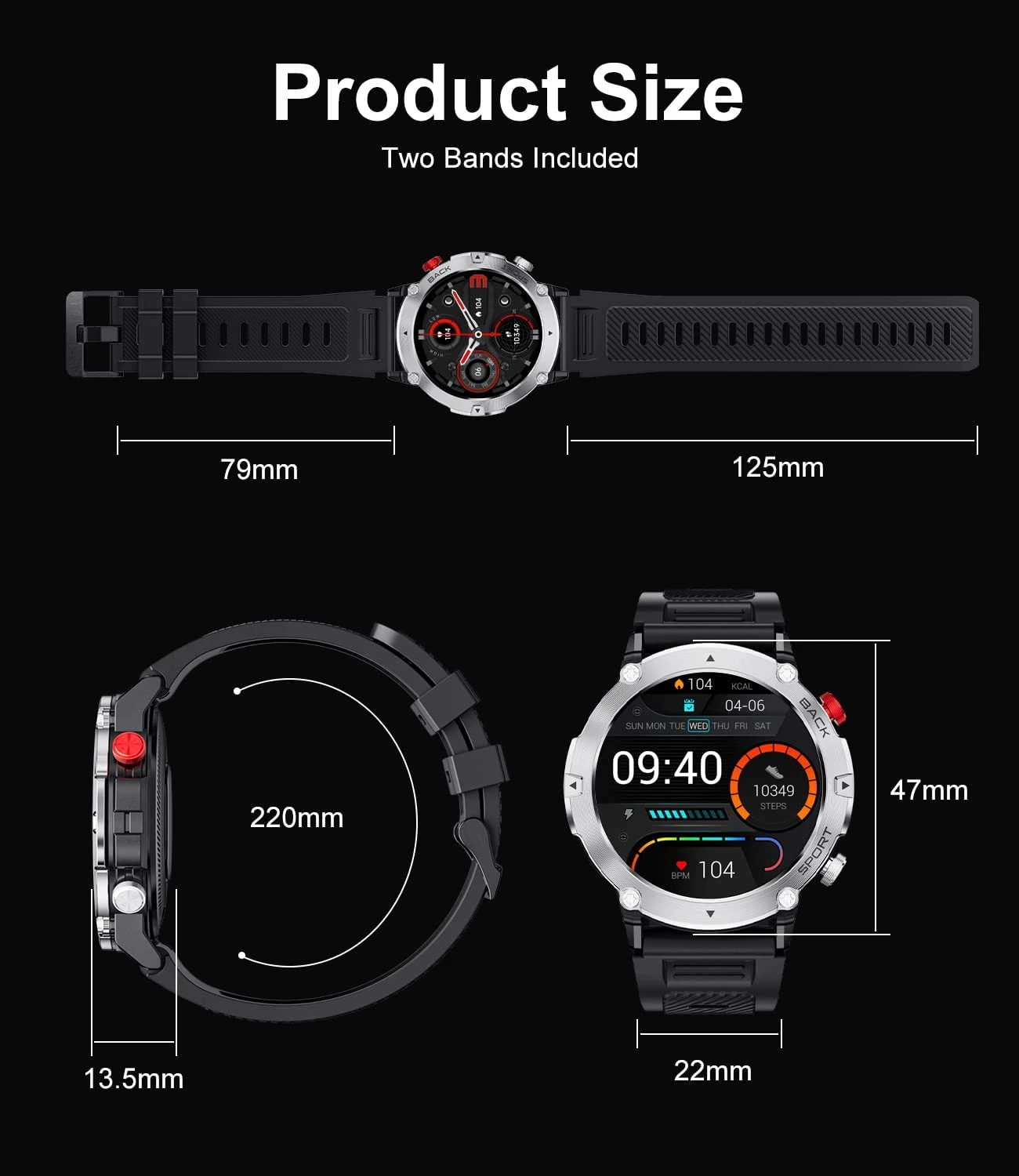 Montre Connectée Adolescent Longue Autonomie 9 Montre Connectée Adolescent Longue Autonomie – Image 7