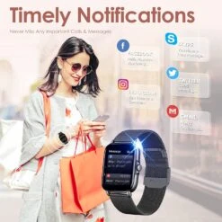 Montre Connectée Adolescente Double Bracelet -Monde Electronique Montre connectee Adolescente Double Bracelet notifications