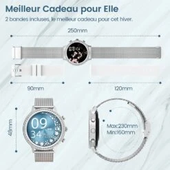 Montre Connectée Adolescente Strass -Monde Electronique Montre connectee Adolescente Strass meilleur cadeau