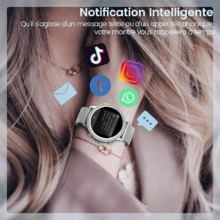Montre Connectée Adolescente Strass -Monde Electronique Montre connectee Adolescente Strass notifications