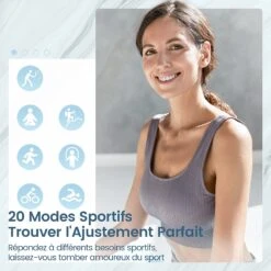 Montre Connectée Adolescente Strass -Monde Electronique Montre connectee Adolescente Strass options sportives