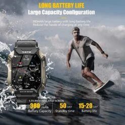 Montre Connectée Aiguille Homme -Monde Electronique Montre connectee Aiguille Homme surf