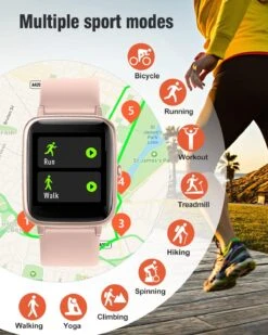 Montre Connectée Femme Silicone 11 Montre Connectée Femme Silicone -Monde Electronique Montre connectee Asiameng femme sport multi utilisation