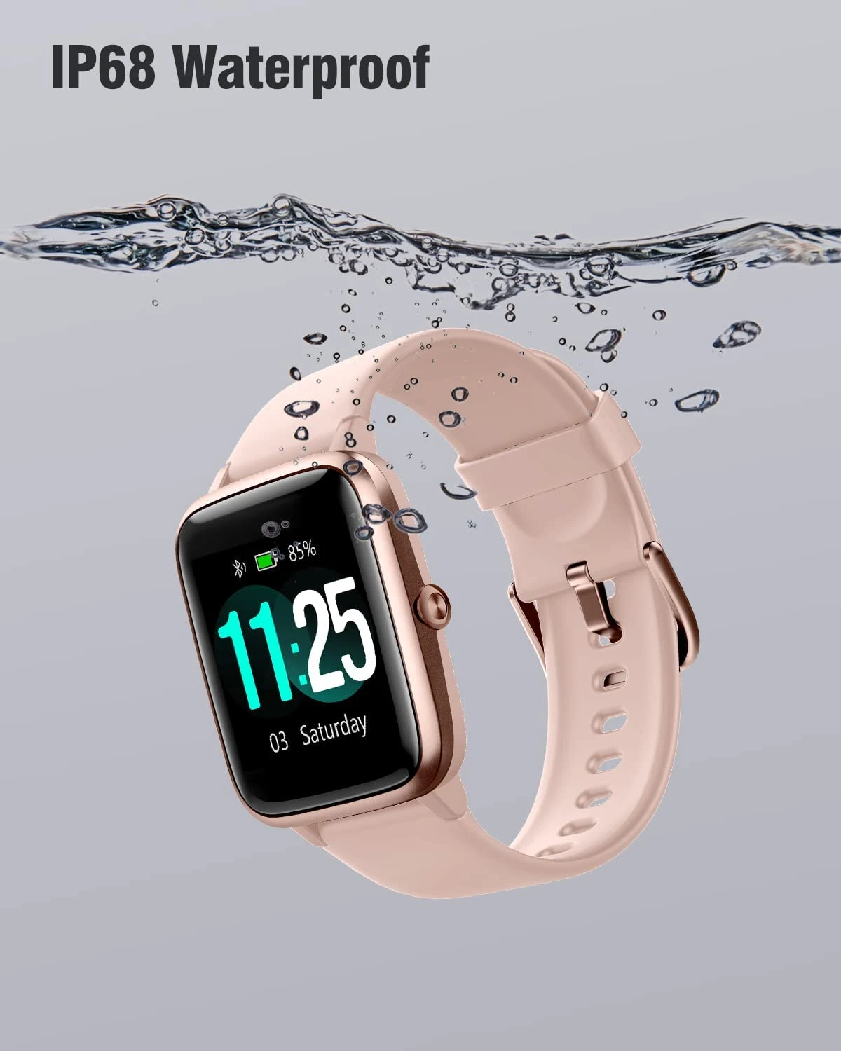 Montre Connectée Femme Silicone 7 Montre Connectée Femme Silicone – Image 5