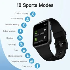 Zoskvee Montre Intelligente 15 Zoskvee Montre Intelligente -Monde Electronique Montre connectee Basket 10 modes sportifs