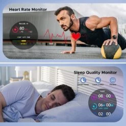 Montre Sport Homme Cuir étanche 8 Montre Sport Homme Cuir étanche -Monde Electronique Montre connectee Cuir Homme bpm et sommeil