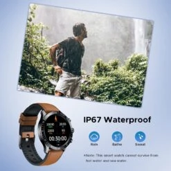 Montre Sport Homme Cuir étanche 9 Montre Sport Homme Cuir étanche -Monde Electronique Montre connectee Cuir Homme waterproof