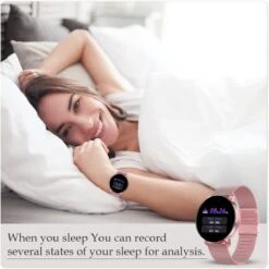 Montre Intelligente Or Femme -Monde Electronique Montre connectee Femme Amorus sommeil