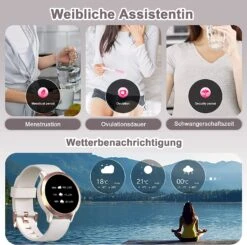 Montre Connectée Femme Cadran Rond -Monde Electronique Montre connectee Femme Blackview coeur