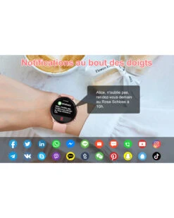 Montre Connectée Femme Sommeil -Monde Electronique Montre connectee Femme Sommeil notifications