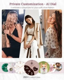 Montre Connectée Femme Strass -Monde Electronique Montre connectee Femme Strass design