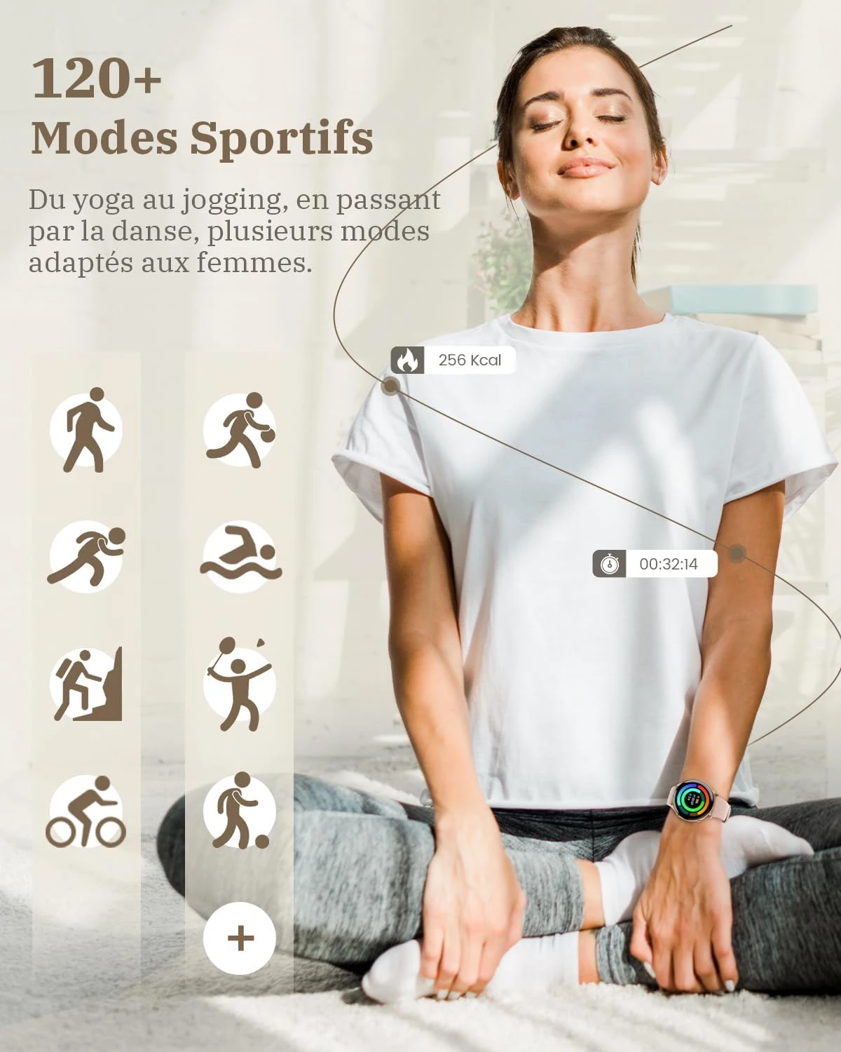 Montre Connectée Tendance Pour Jeune Femme 5 Montre Connectée Tendance Pour Jeune Femme – Image 3