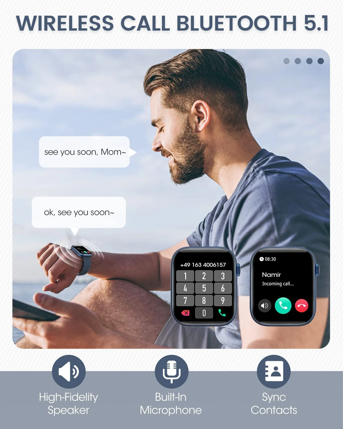 Montre Watch Connectée Garçon Adolescent 4 Montre Watch Connectée Garçon Adolescent – Image 2