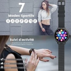 Montre Connectée Habillée Femme -Monde Electronique Montre connectee Habillee Femme mode sport