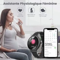 Montre Connectée Habillée Femme -Monde Electronique Montre connectee Habillee Femme sante feminine