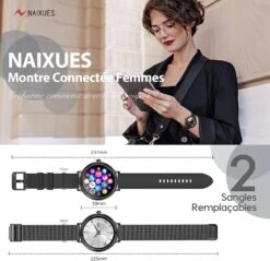 Montre Connectée Habillée Femme -Monde Electronique Montre connectee Habillee Femme tailleur