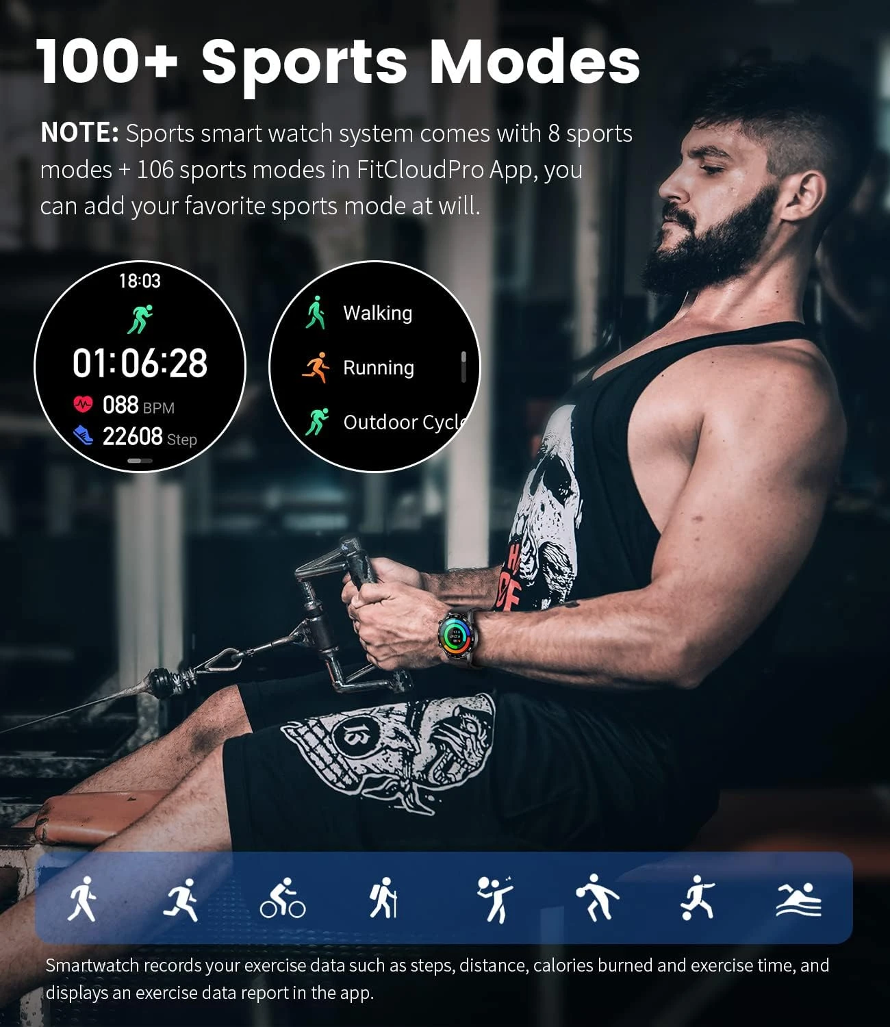 SmartWatch Homme Bracelet Métal 11 SmartWatch Homme Bracelet Métal – Image 9