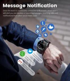 SmartWatch Homme Bracelet Métal 13 SmartWatch Homme Bracelet Métal -Monde Electronique Montre connectee Homme Bracelet Metal notifications