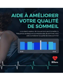 Montre Intelligente Carrée 1.8 Pouce -Monde Electronique Montre connectee Homme Carree sommeil