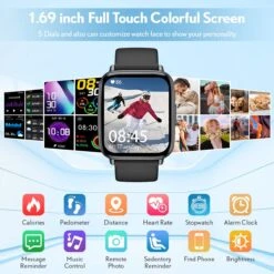 Montre Connectée Sport Tensiomètre 9 Montre Connectée Sport Tensiomètre -Monde Electronique Montre connectee Homme avec Tensiometre CADRANS