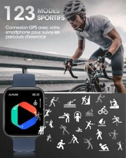 Montre Connectée Intelligente Adolescent -Monde Electronique Montre connectee Kiqulov Smartphone sport