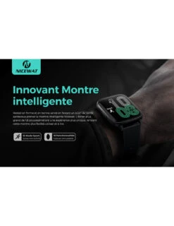 Montre Connecté Grand Écran -Monde Electronique Montre connectee adolescent Nicewat innovante 2