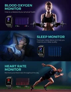 Montre Connecté Grand Écran -Monde Electronique Montre connectee adolescent Nicewat utile 2