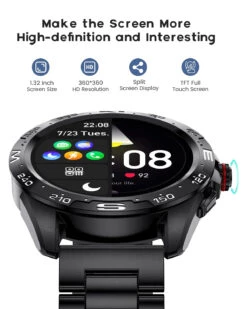 Montre Connectée Adolescent Stainless Steel 11 Montre Connectée Adolescent Stainless Steel -Monde Electronique Montre connectee adolescent Stainless Steel grand ecran HD