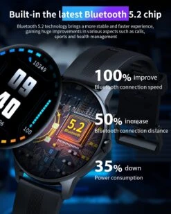 Montre Connectée Adolescent Avec Appel -Monde Electronique Montre connectee adolescent avec Appel puce Bluetooth 5.2