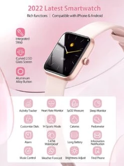 Montre Intelligente Fille Sport -Monde Electronique Montre connectee adolescent fille options integrees